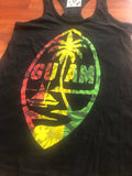 Chamorrita Rasta Floral Racer Back Tank Top
