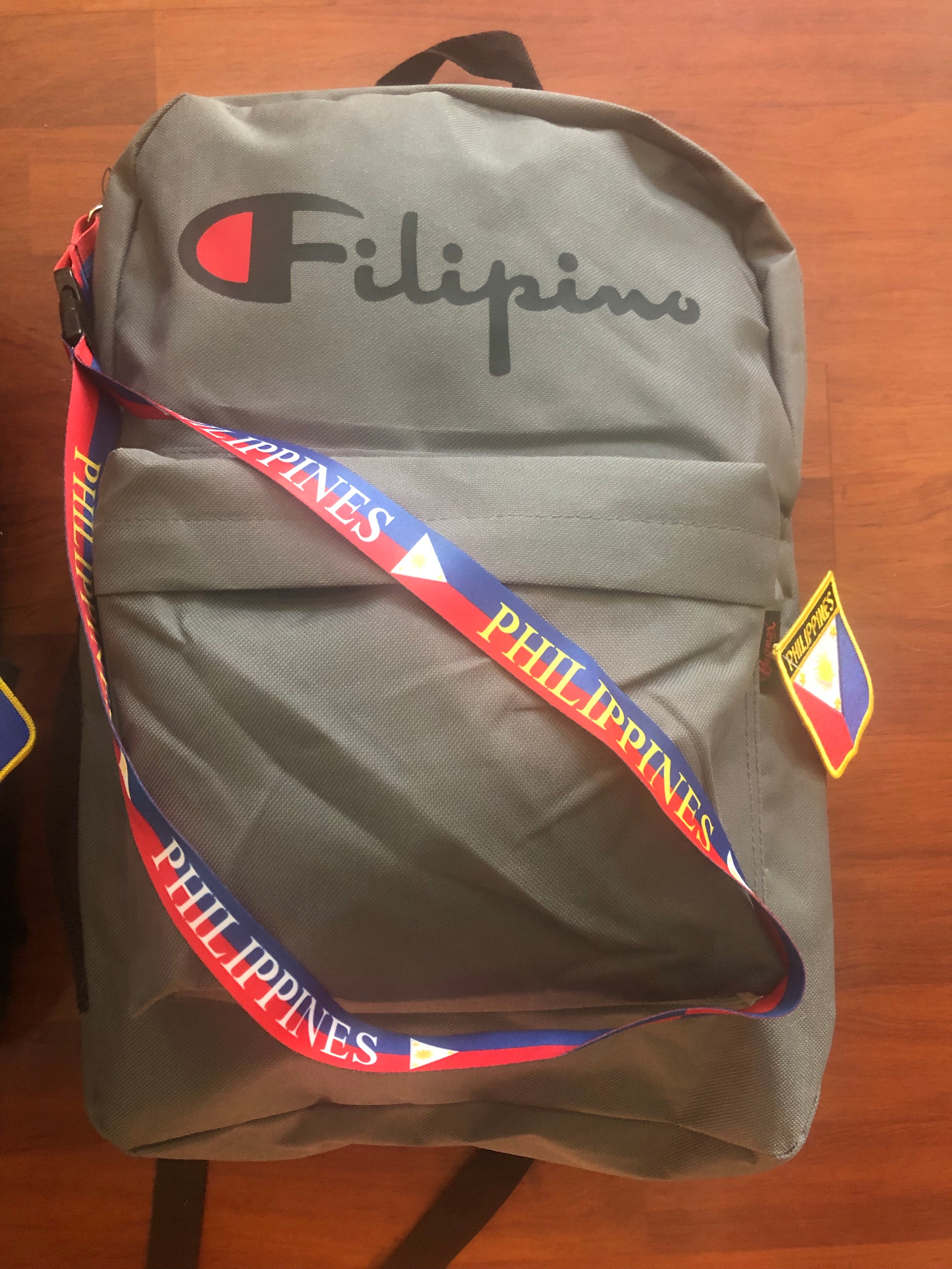 Filipino Champion Backpack Collection. Free Lanyard and Patch