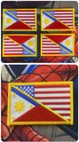 PHILIPPINES x USA FLAG PATCH