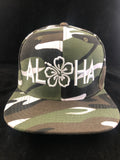 Aloha Camo Green and White