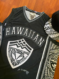 Hawaiian Tribal Jersey Black and White Free Tribal Hat