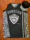 Hawaiian Tribal Jersey Black and White Free Tribal Hat