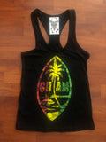 Chamorrita Rasta Floral Racer Back Tank Top