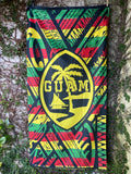 Guam Tribal Rasta Beach Towel