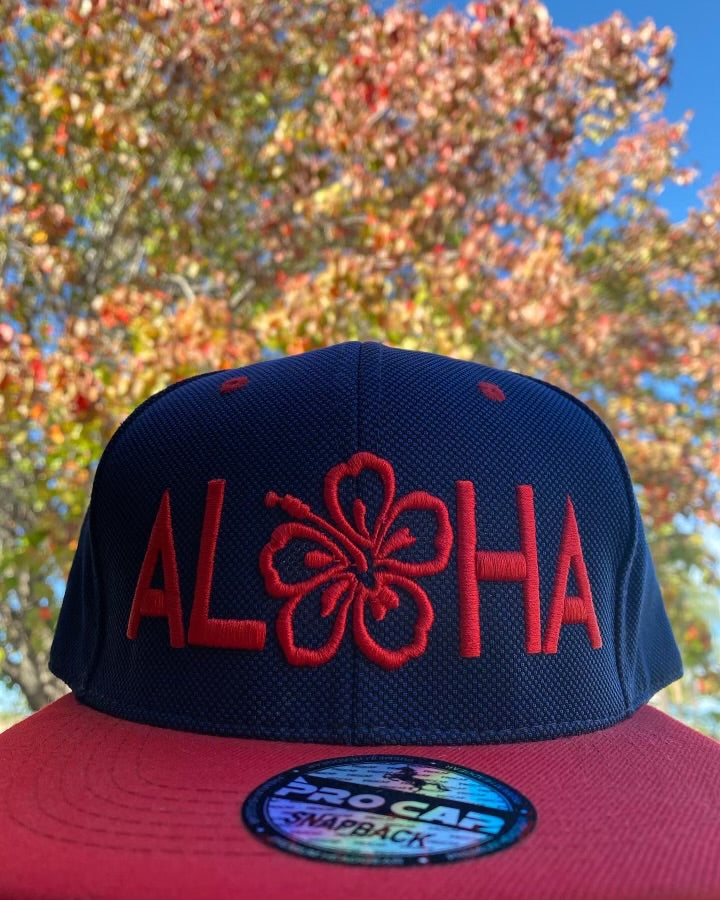 Aloha Hibiscus Red And Blue