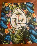 Guam Floral Sherpa Blanket