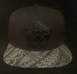 Hawaii Steel Gray Tribal Metal Limited Snapback