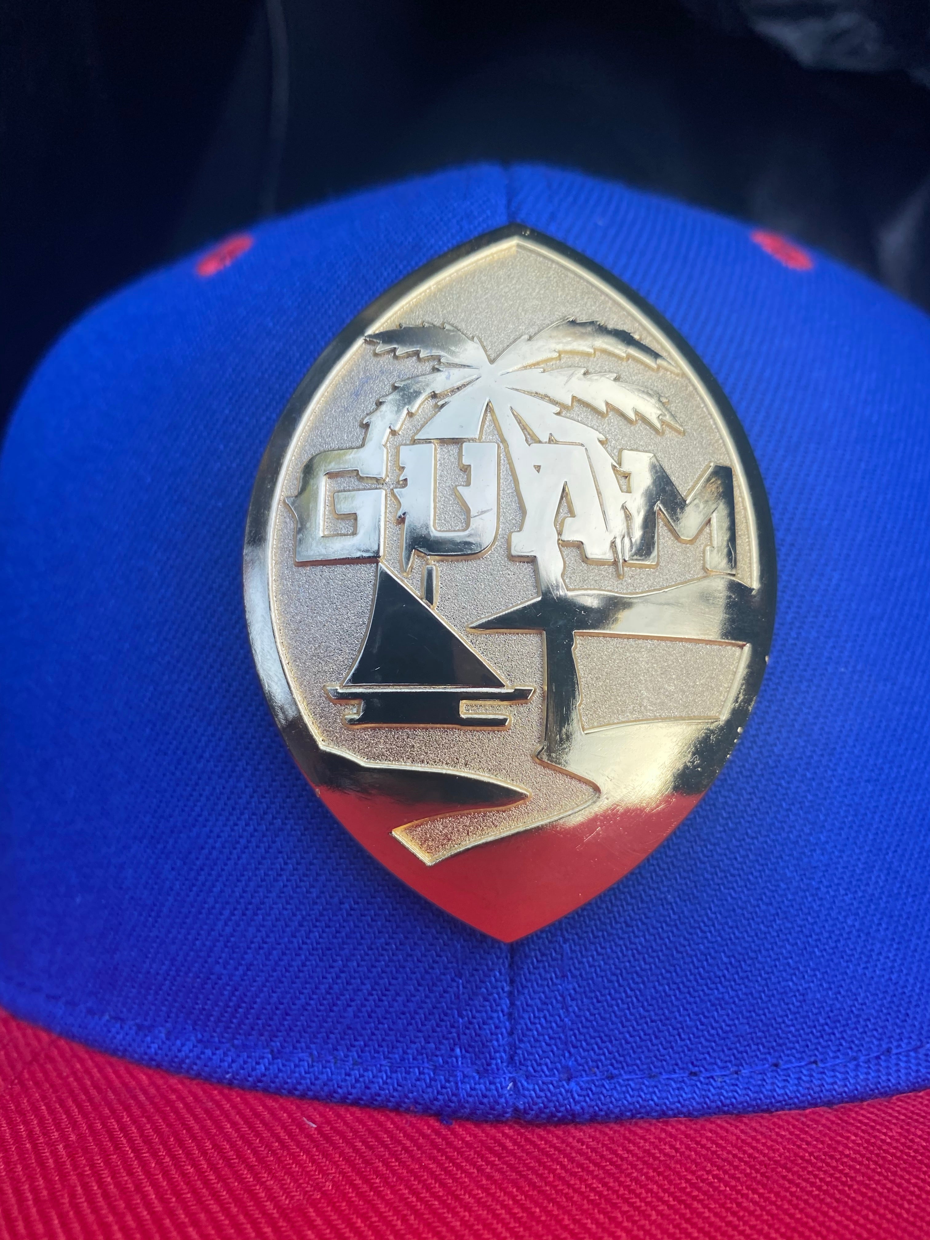 Guam Steel Palm Gold Metal Traditional Limited Snapback