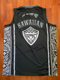 Hawaiian Tribal Jersey Black and White Free Tribal Hat