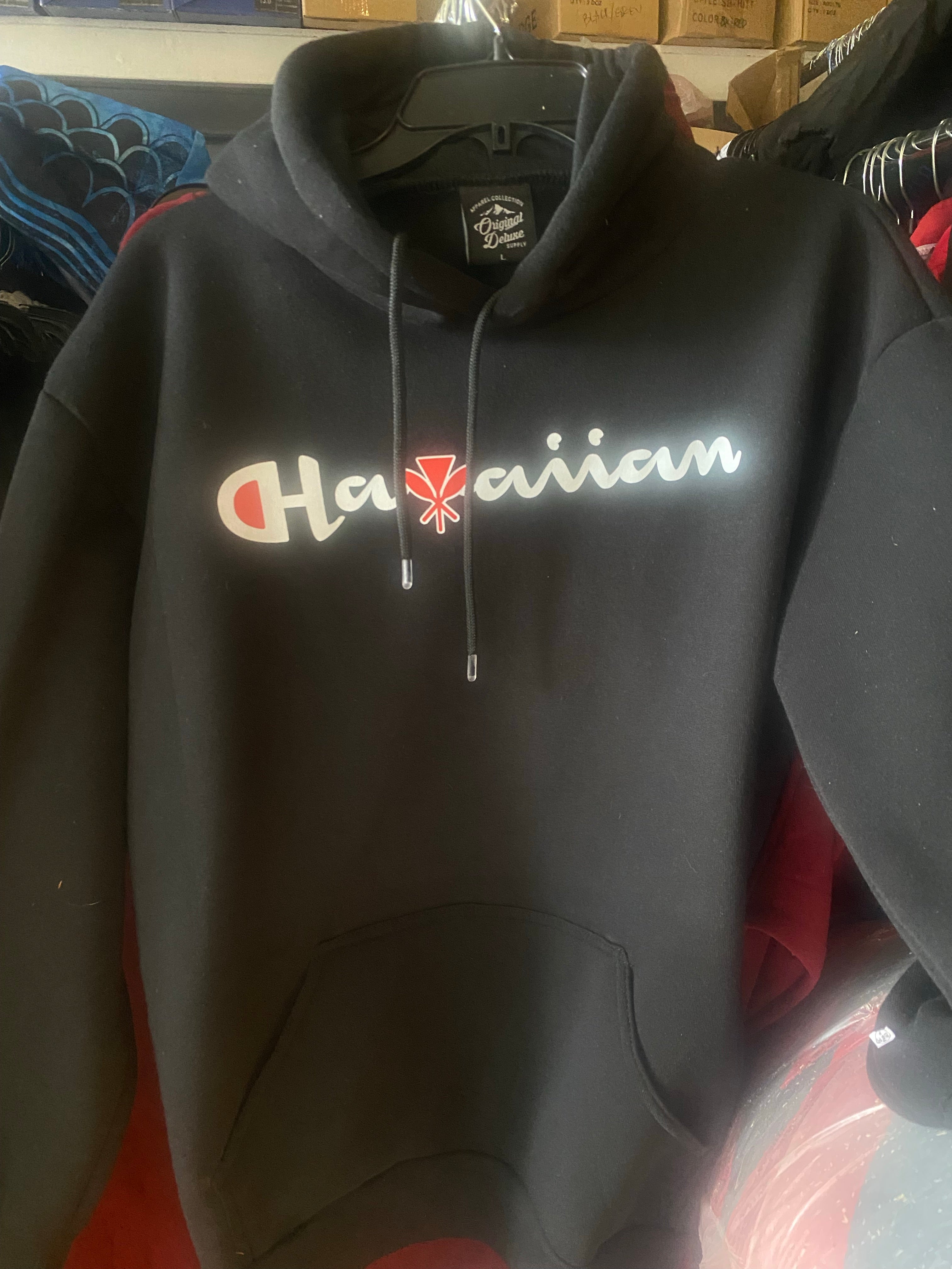 Hawaiian Kanaka Black  Heavy Blend Hooded Sweatshirt