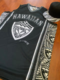 Hawaiian Tribal Jersey Black and White Free Tribal Hat