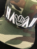 Hawaii shaka Camo Greens