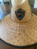 Hawaii Shield Floral Weave Shade Hat