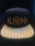 Aloha Hibiscus Weave Brim