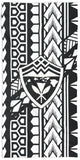 Hawaii Shield Kanaka Tribal Beach Towel